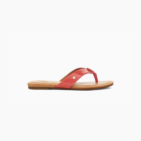 UGG Tuolumne Patent Coral Sandals for Women (HCAJ08392)